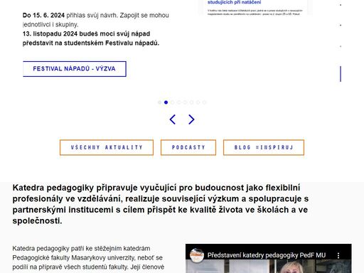 www.ped.muni.cz/pedagogika