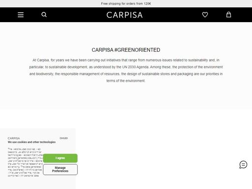 carpisa, leading italian brand in the sector of bags and fashion accessories, suitcases and travel trolleys. italian design with a unique quality/price ratio.