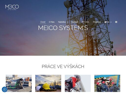 meico system's - práce ve výškách, mobilní stanice, telekomunikace, mtool 