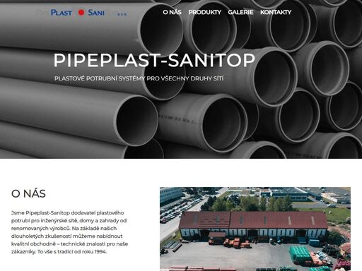 jsme pipeplast-sanitop dodavatel plastového potrubí pro inženýrské sítě, domy a zahrady od renomovaných výrobců. na základě našich dlouholetých zkušeností můžeme nabídnout kvalitní obchodně – technické znalosti pro naše zákazníky. to vše s tradicí od roku 1994.