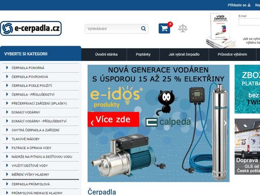 www.e-cerpadla.cz