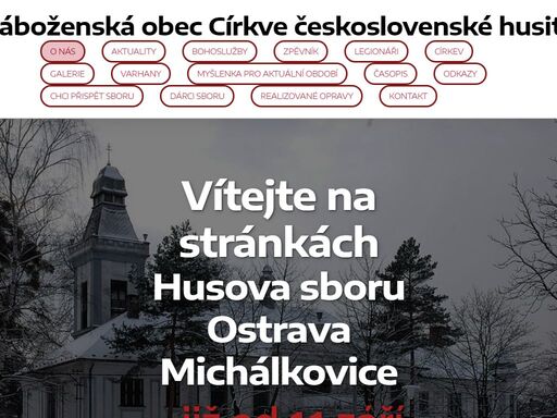 husův sbor církve československé husitské ostrava michálkovice