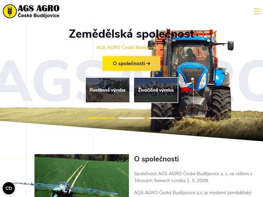 ags agro české budějovice a.s. je moderní zemědělský podnik. společnost vede tým mladých manažerů, kteří mají svou práci rádi.