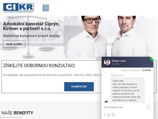 advokátní kancelář cikr.cz nabízí odborné právní služby na nejvyšší úrovní. jsme tým zkušených advokátů. kontaktujte nás, rádi vám pomůžeme.