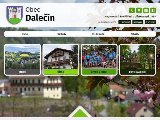oficiální webové stránky obce dalečín