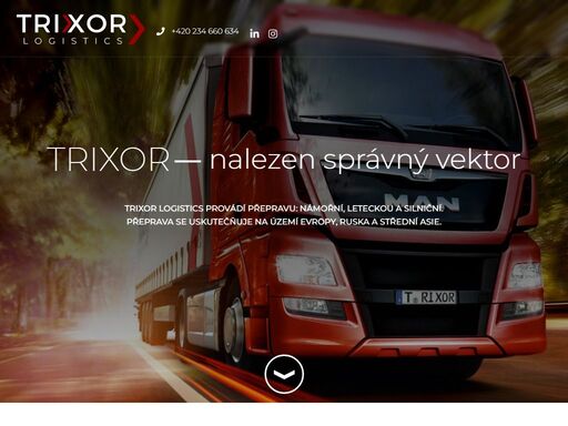 trixor logistics — mezinárodní silniční přepravu, leteckou a námořní na území evropy, ruska a střední asie.