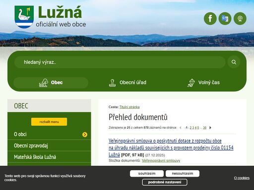 www.obec-luzna.cz