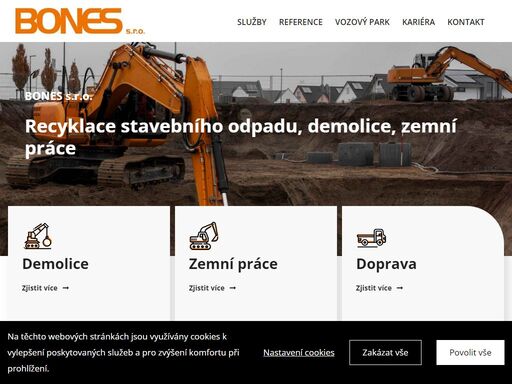 specializujeme se na zakázky v oblasti recyklace stavebního odpadu, revitalizace, demolice a zemní práce na celém území české republiky.