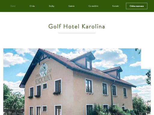 golf hotel karolína se nachází v těsné blízkosti karlových varů kousek od krásného golfového hřiště golf resort karlovy vary.