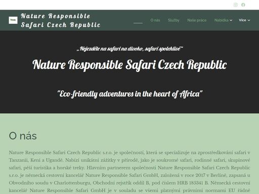 www.natureresponsiblesafariczechrepublic.cz