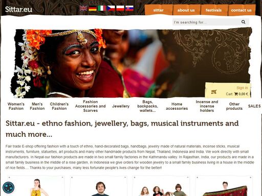 eshop offering ethno fashion, bags, jewellery, musical instruments and many other hand-made products from indonesia, nepal, thailand and india. because the products are hand-made, the patterns or colour can vary a little bit.