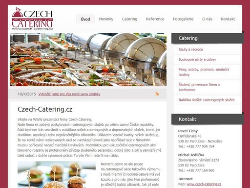 czech-catering - poskytování cateringových služeb a cateringu, rauty párty, recepce, bankety, coffeebreaky, party, garden party.