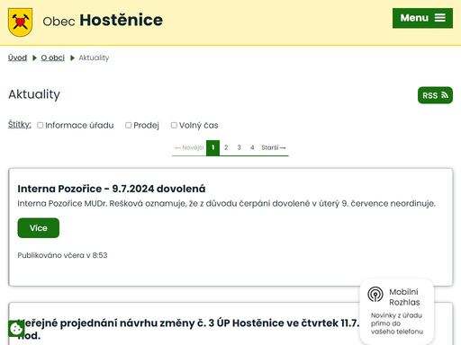 www.hostenice.cz
