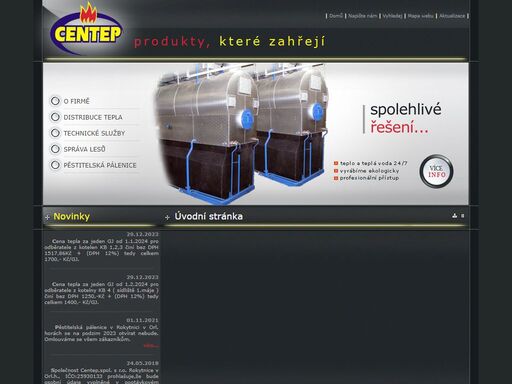 www.centep.cz - produkty, které zahřejí