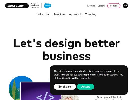 nextview is the independent design-led salesforce consulting firm that fuels and accelerates the digital transformation of ambitious companies throughout europe.