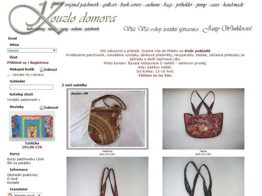 e-shop homyhome textilní výtvarnice jany winklerové
