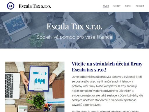 vítejte na stránkách účetní firmy escala tax s.r.o.!