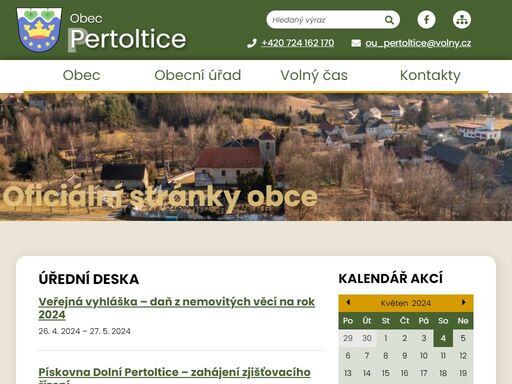 www.obecpertoltice.cz