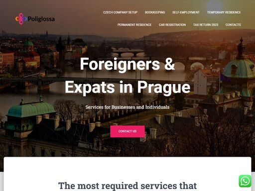 services related to czech companies establishment, trade license, temporary and permanent residence, tax returns, business visa. all for expats in czechia!
