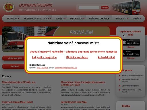 www.dpmost.cz