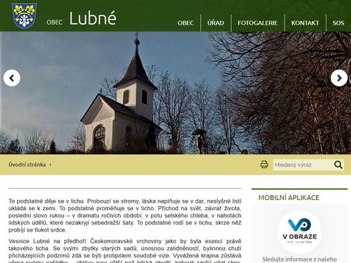 oficiální stránky obce lubné