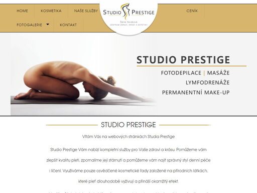 studio prestige české budějovice. nabízíme kosmetiku essenté, permanentní make-up, bělení zubů, masáže, fotodepilace, fotoomlazení, lymfodrenáže a další procedury.