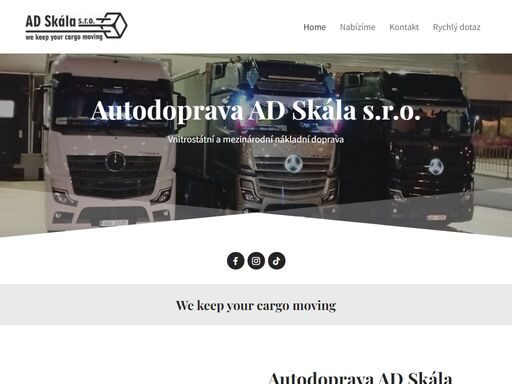 ad skála s.r.o. vnitrostátní a mezinárodní nákladní autodoprava.