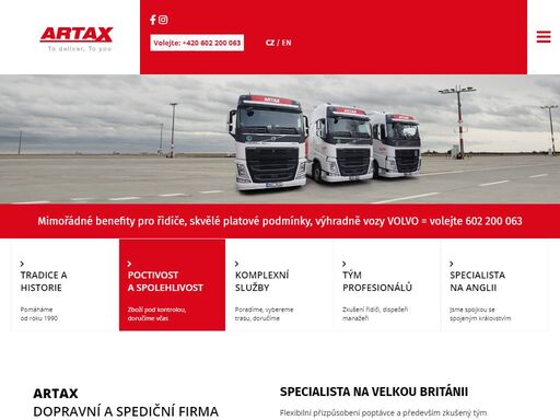 artax - dopravní a spediční firma