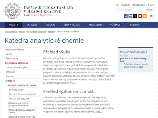 www.faf.cuni.cz/Fakulta/Organizacni-struktura/Katedry/Katedra-analyticke-chemie