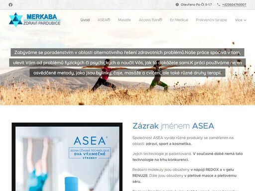 společnost asea vyrábí různé produkty se zaměřením na oblasti: zdraví, sport a kosmetika.