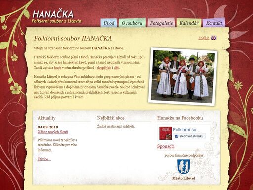 folklorní soubor hanačka z litovle. tance, písně a tradice z regionu haná. informace o souboru, fotogalerie a plán akcí.