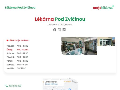 www.lekarnapodzvicinou.cz