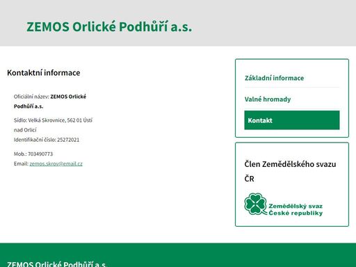 www.zscr.cz/podniky/zemos-orlicke-podhuri-a-s/kontakt