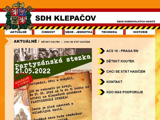 www.sdhklepacov.cz