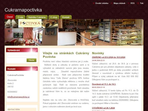 www.cukrarnapoctivka.cz