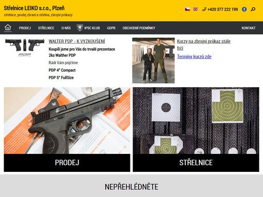leiko - střelnice plzeň, shooting range, gunshop, ipsc, prodej zbraní, zbrojní průkaz