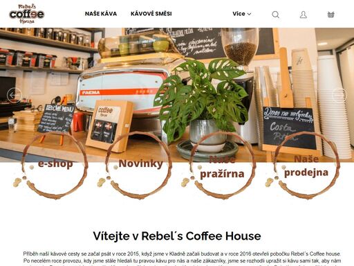 vítejte v rebel´s coffee house. kladenská pražírna výběrové kávy. provozujeme vlastní kavárnu s obchodem a eshop.