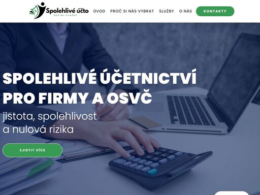 profesionální účetní služby pro firmy i osvč. spolehlivá správa účetnictví, daní a mezd s individuálním přístupem. volejte nyní pro konzultaci zdarma!