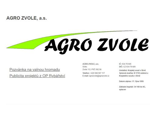www.agrozvole.cz