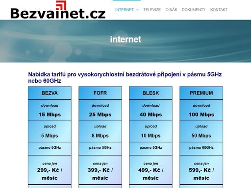 stabilní rychlé připojení k internetu. vysoká dostupnost připojení k síti internet. optický a bezdrátový internet pro přerov a okolí.