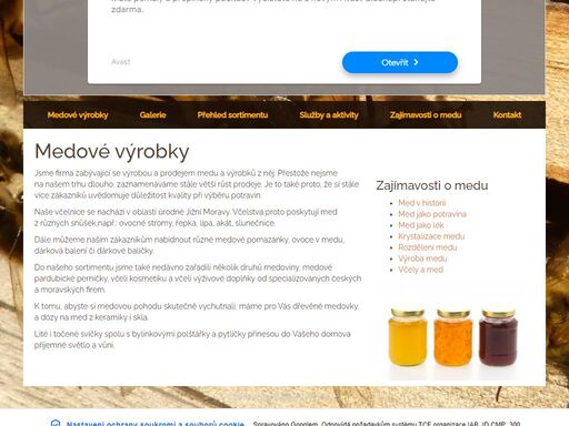 www.medove-vyrobky.cz