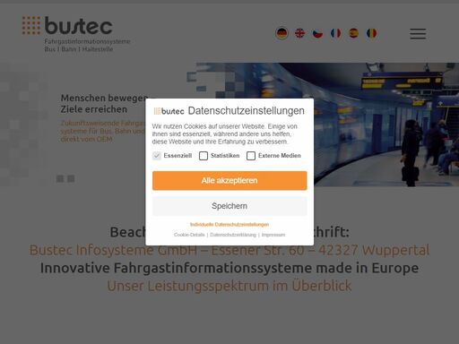 bustec liefert zukunftsweisende fahrgastinformationssysteme für bus, bahn und haltestelle – direkt vom oem, made in europe.