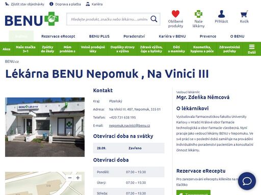 ?disponujeme širším sortimentem léčivých přípravků, doplňků stravy i zdravotnického materiálu. jsme zároveň výdejním místem e-shopu.?