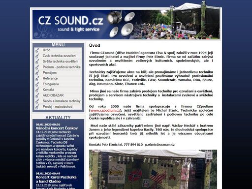 cz sound.cz - sound & light service