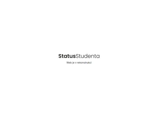 www.statusstudenta.cz