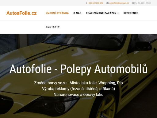 www.autoafolie.cz