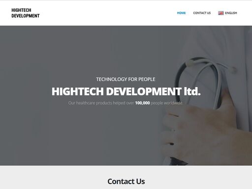 hightech development - technology for people. our healthcare products helped over 100,000 people worldwide.