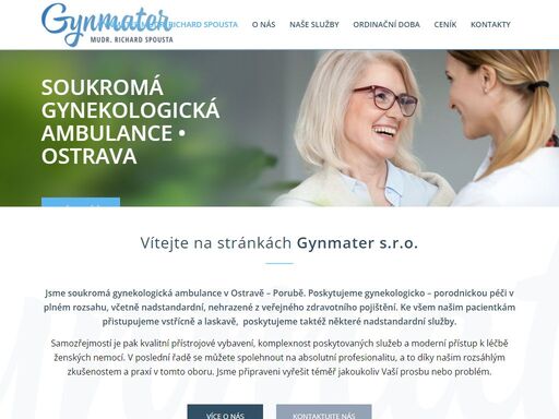 vítejte na stránkách privátní gynekologické ambulance gynmaster s.r.o. poskytujeme odbornou gynekologickou péči včetně nadstandardních služeb.