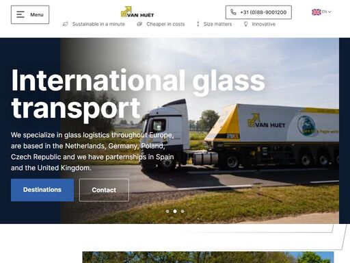 as one of the market leaders, van huët glass logistics specializes in transporting glass throughout europe.