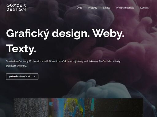 stavím funkční weby. probouzím vizuální identitu značek. navrhuji designové tiskoviny. tvořím úderné texty. dodávám výsledky.